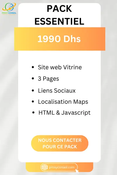ProxyConseil - Création de site web - Pack Essentiel