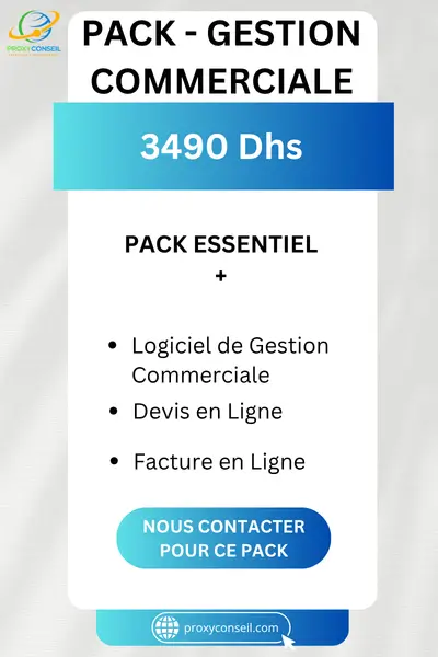 ProxyConseil - Création de site web - Pack Gestion Commerciale