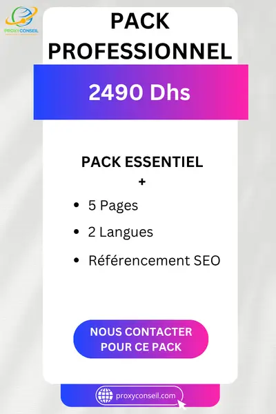 ProxyConseil - Création de site web - Pack Professionnel